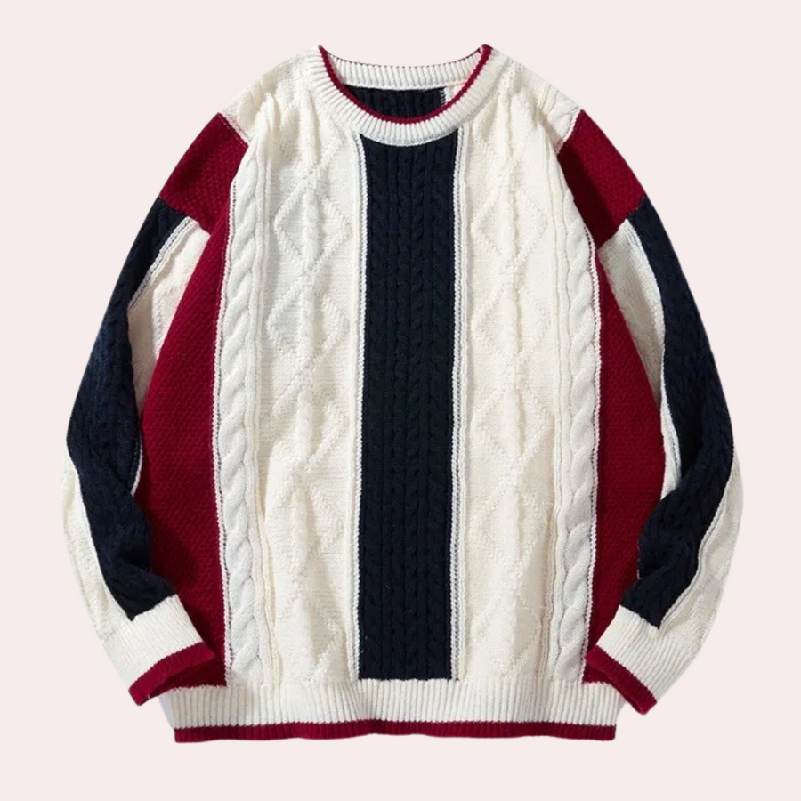 Classic Mens Cable Knit Sweater