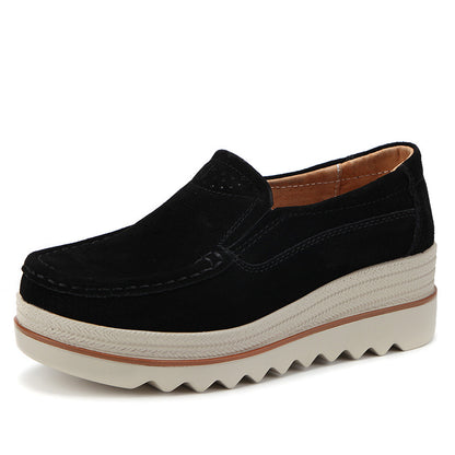 Wide Feet Orthopedic Suede Leather Shoes For Women