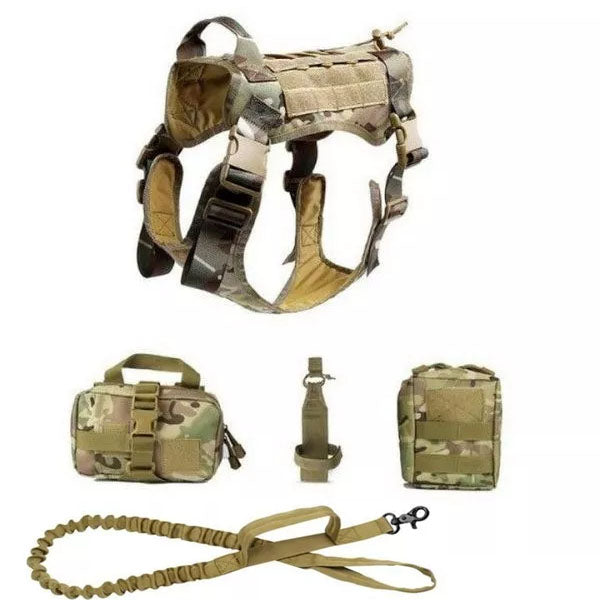 Military No-Pull Tactical Dog Harness Vest