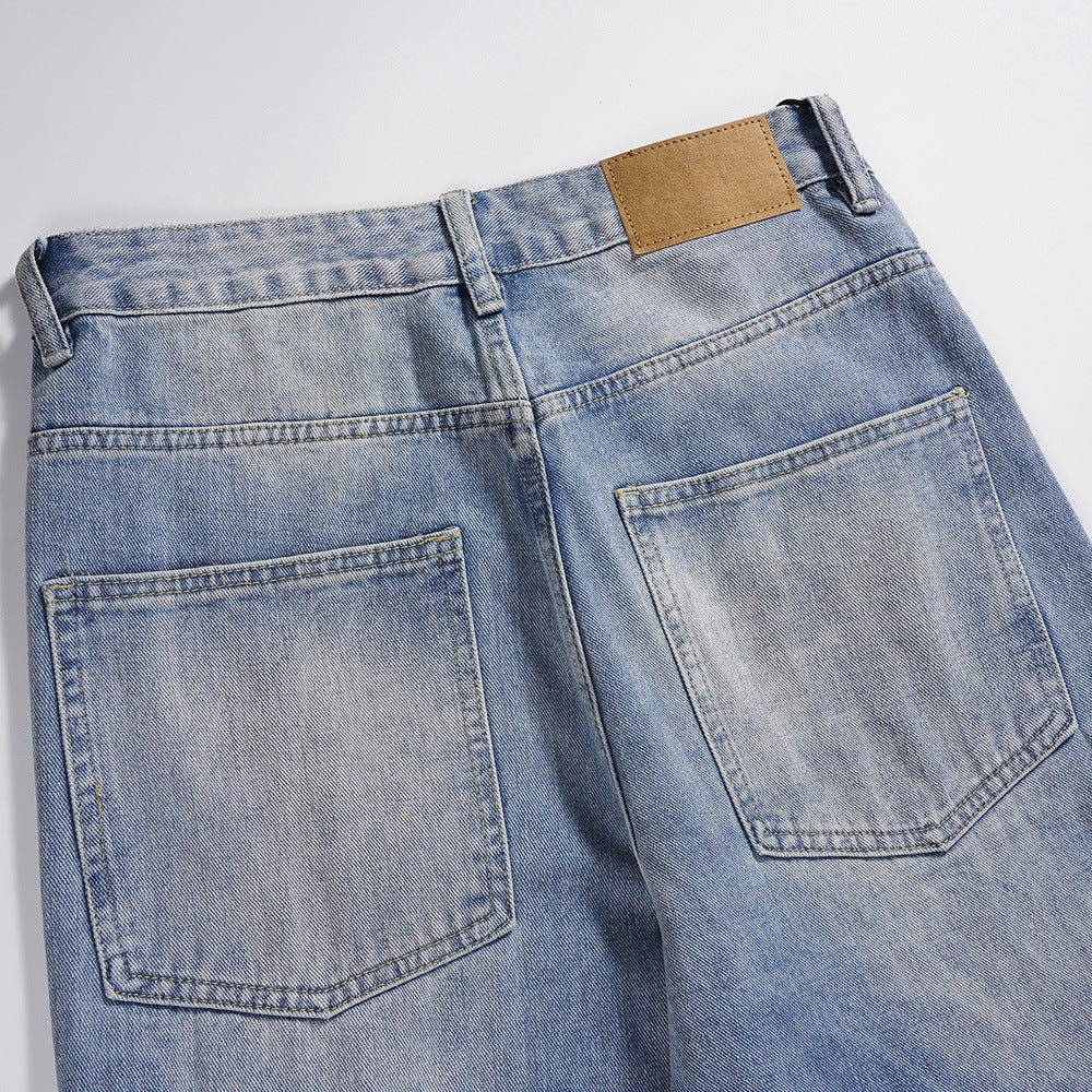 Men's Casual Denim Cargo Jeans