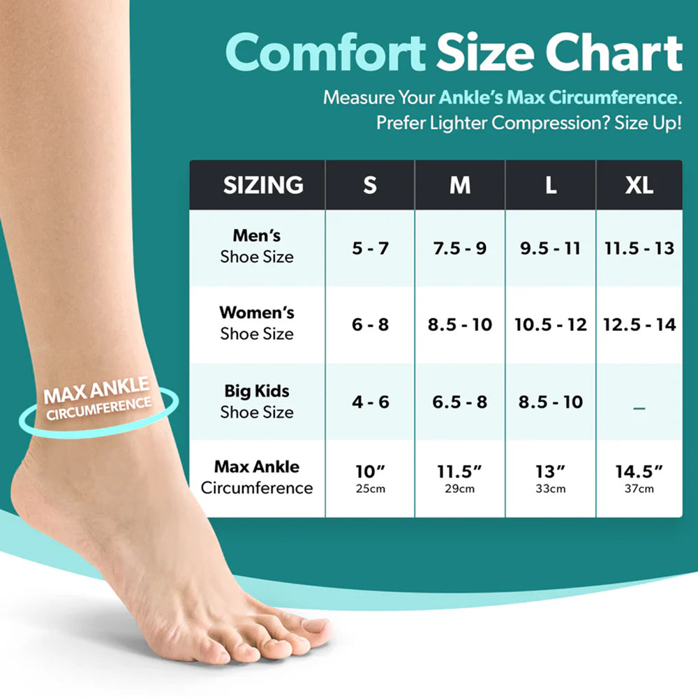 Ankle Compression Socks Support Sleeve – Foot Brace for Plantar Fasciitis, Tendonitis, Arthritis, Ankle Sprains