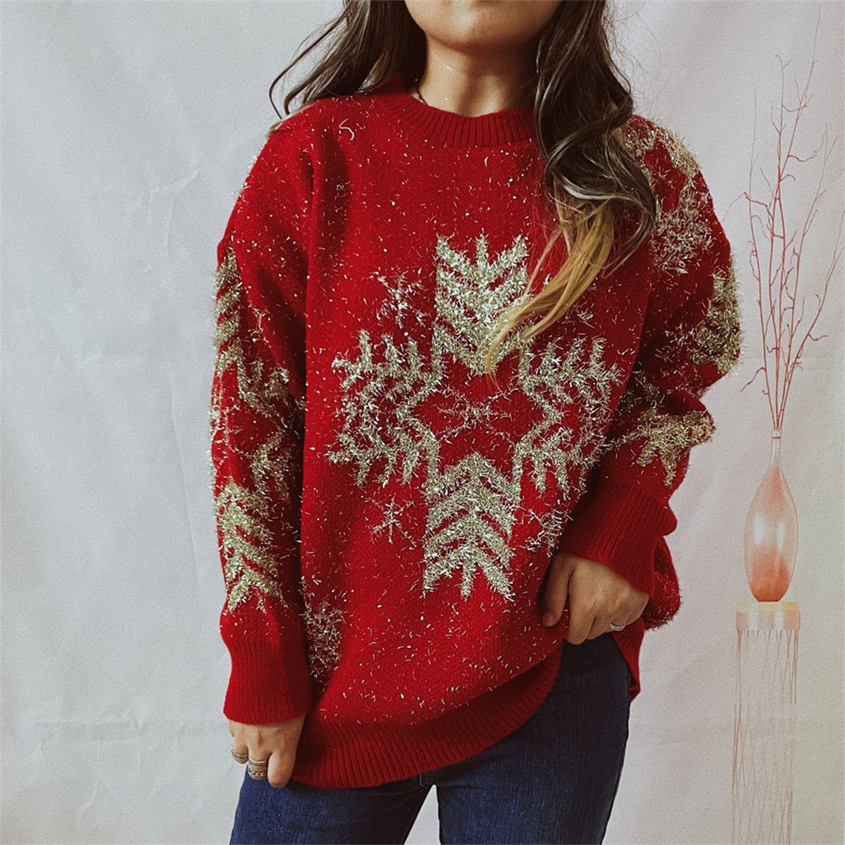 Warm Cozy Crew Neck Jumper – Gentle Knit Style - OutfitLondon