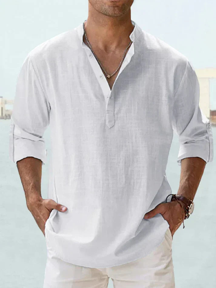 Men's Linen Casual Shirt Caleb