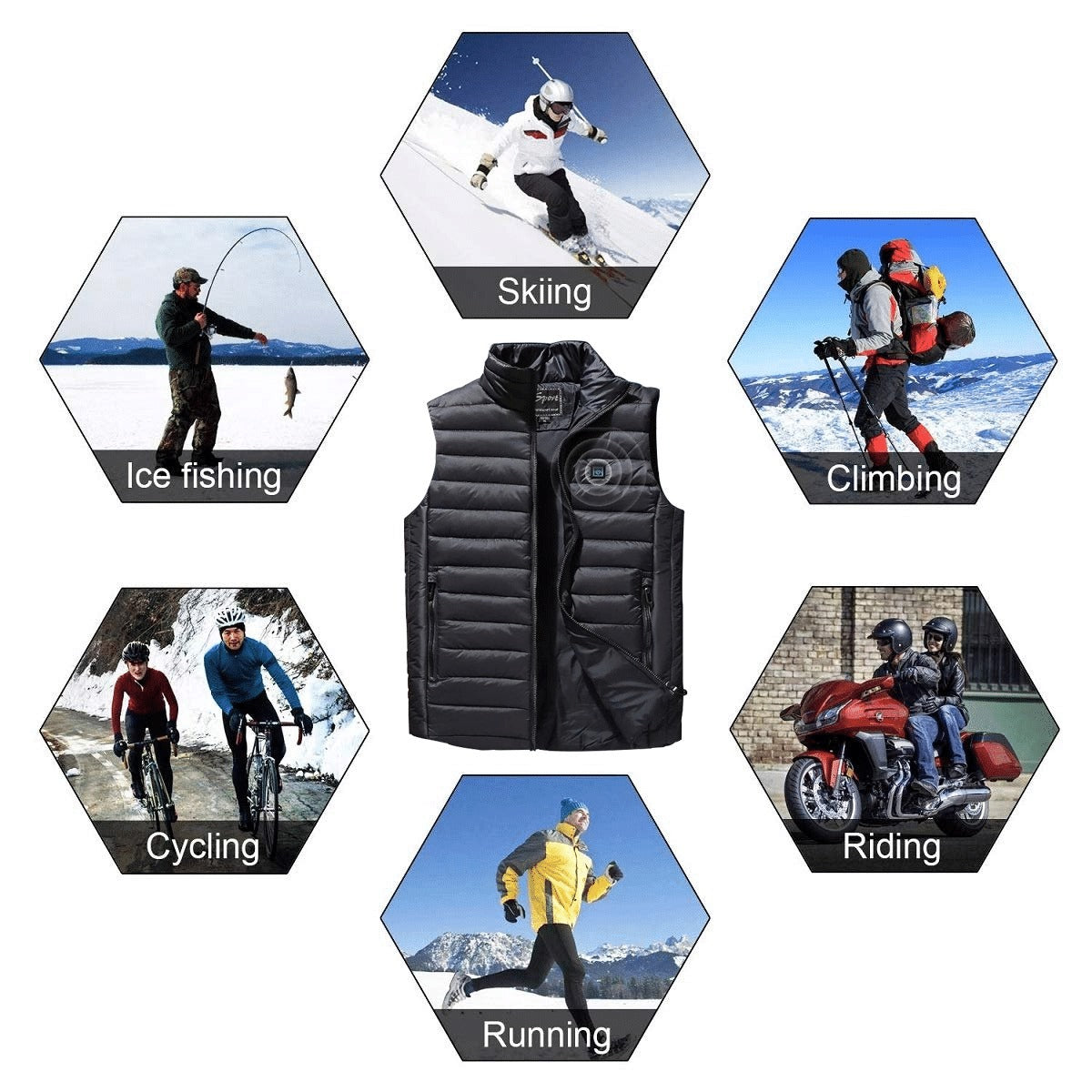 HeatVest Unisex WarmingHeated Vest Jacket