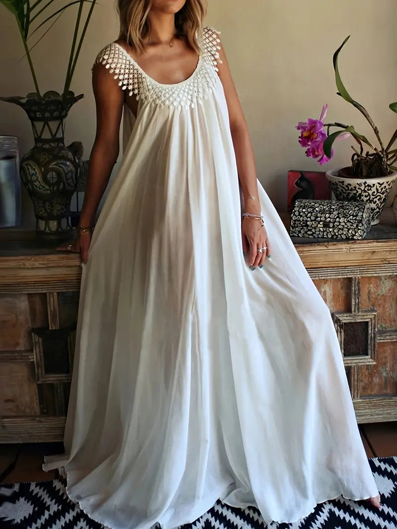 Beautiful Women's Floral Long Dress - OutfitLondon