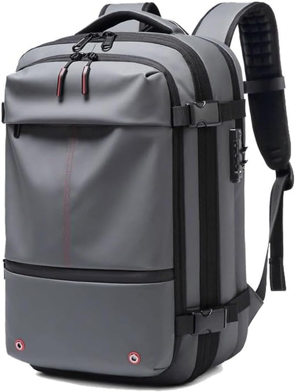 Waterproof Security Hiking Backpack with Lock & Rain Cover