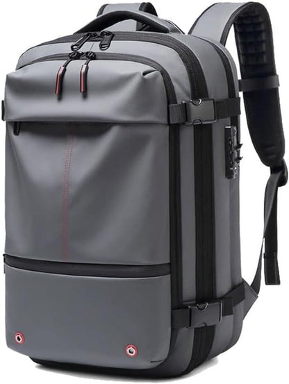 Waterproof Security Hiking Backpack with Lock & Rain Cover