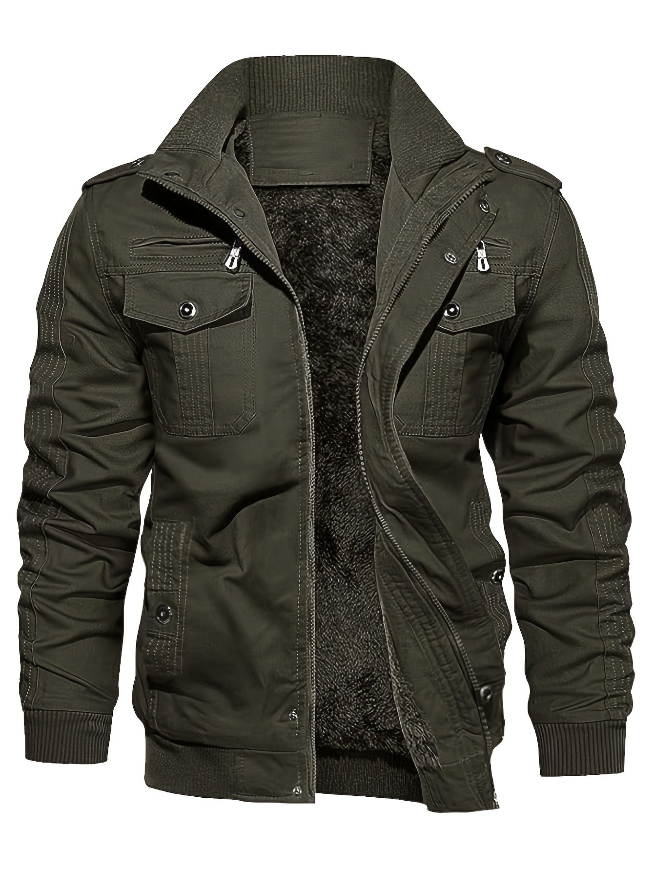 Insulated Water Resistant Mens Winter Coat with Hood