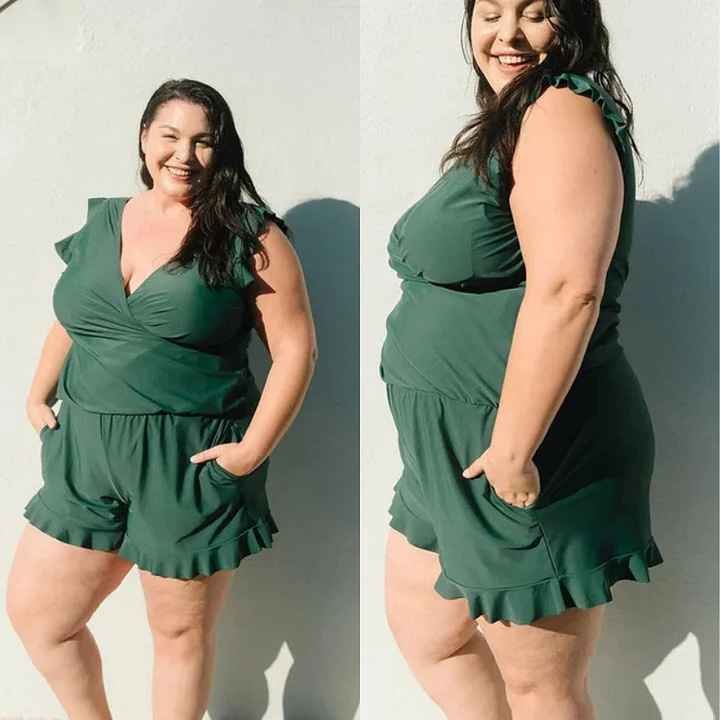 Built in bra and Leggings Swim Romper