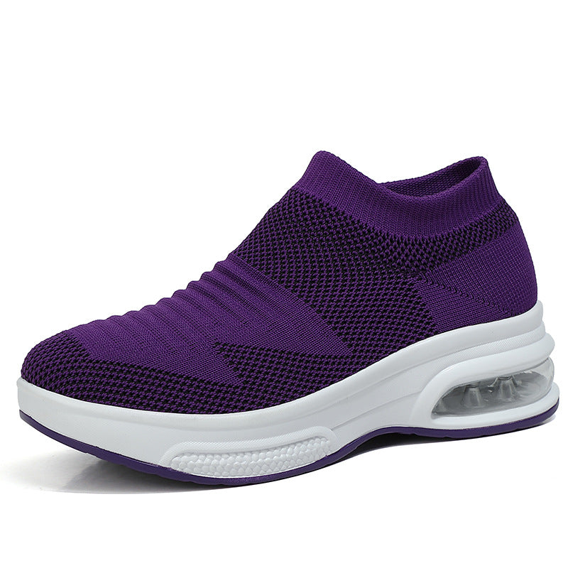Woman's Orthopedic Knit Chunky Slip On Sneakers