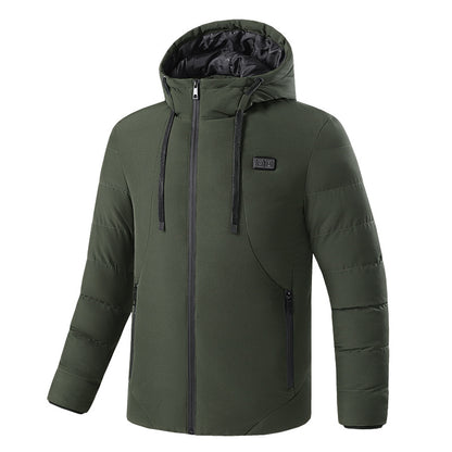 Winter Heated Jackets SmartHeating Cotton Codts HedtedHooded Jackets for Men