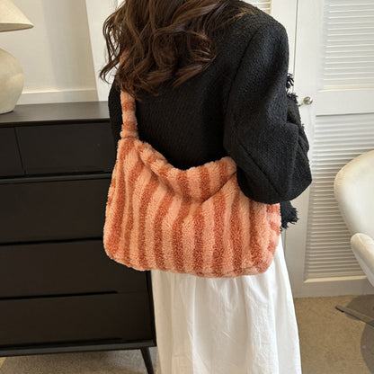 Women's Casual Plush Shoulder Bag