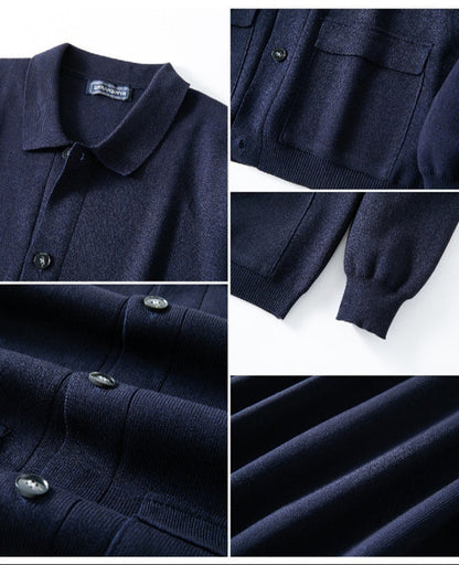 Charlie | Men's Button-Front Cardigan Sweater - Image 4