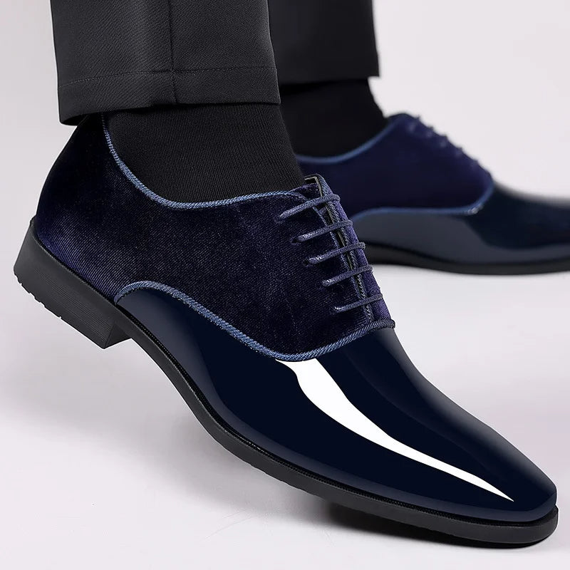 Luxury Velvet Formal Tie Shoes