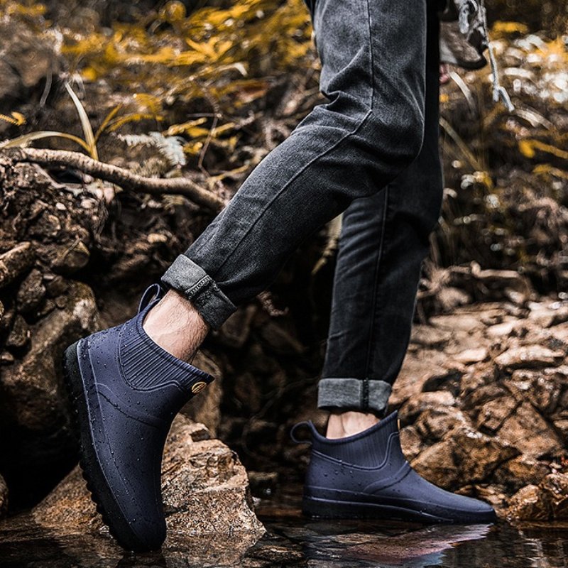 Rain Ankle Boots Slip-on Nonskid Orthopedic Shoes