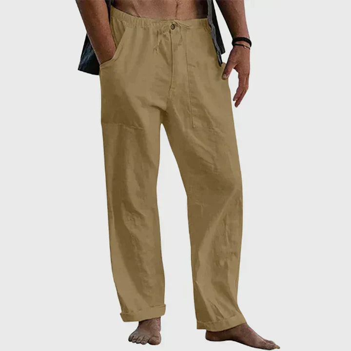 Comfortable Linen Drawstring Pants
