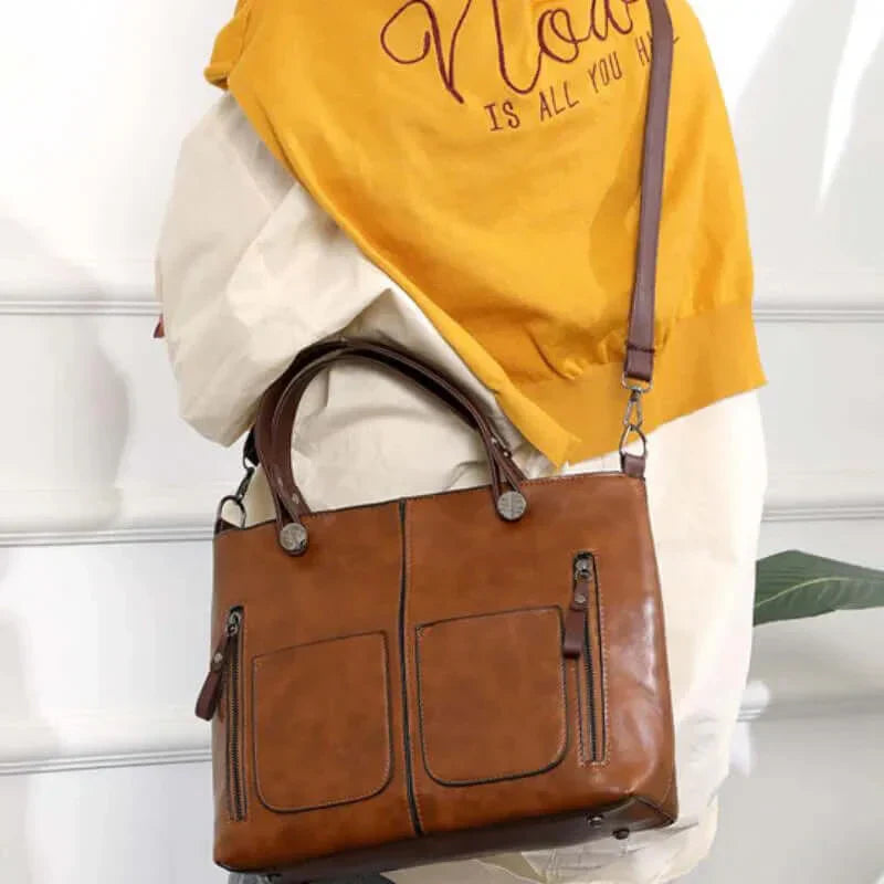 Stylish Ladies Crossbody Handbag with Pockets