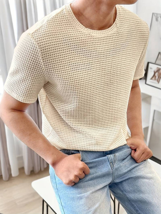 Classic Casual Crew Neck Tee Shirt - OutfitLondon