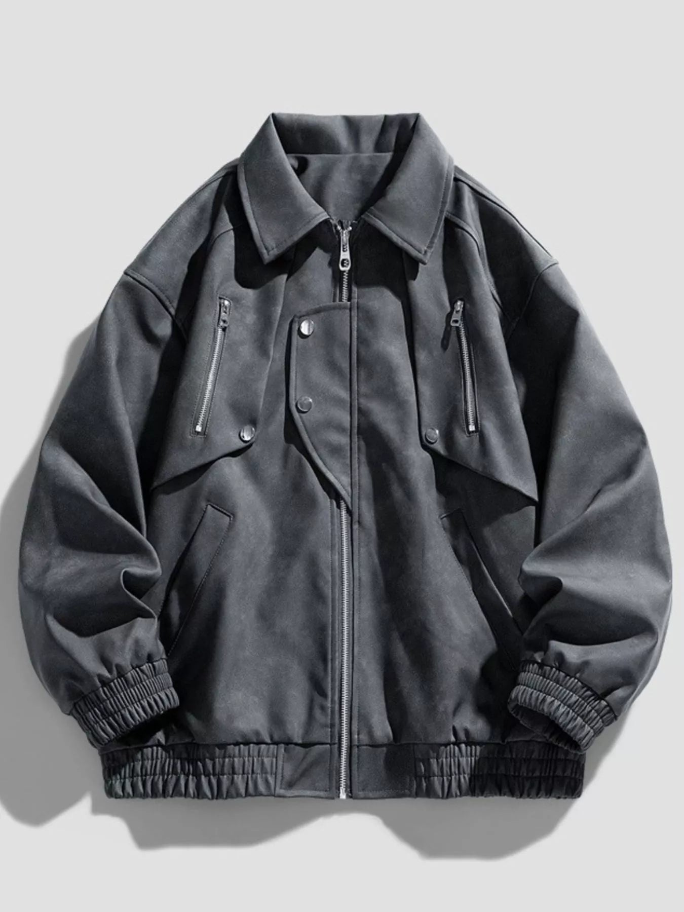 Large Size Zip Up Coat