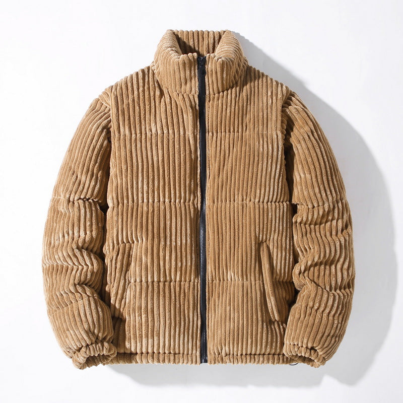 Men's Casual Corduroy Puffer Jacket