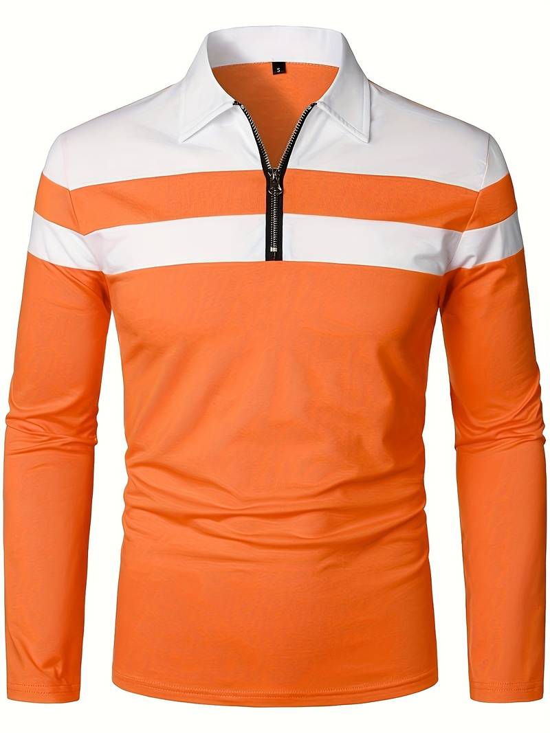 Classic Mens Zip Polo Shirt