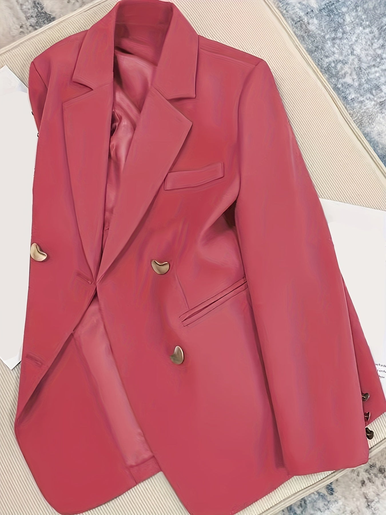 Timeless Women's Warm Tailored Blazer Coat