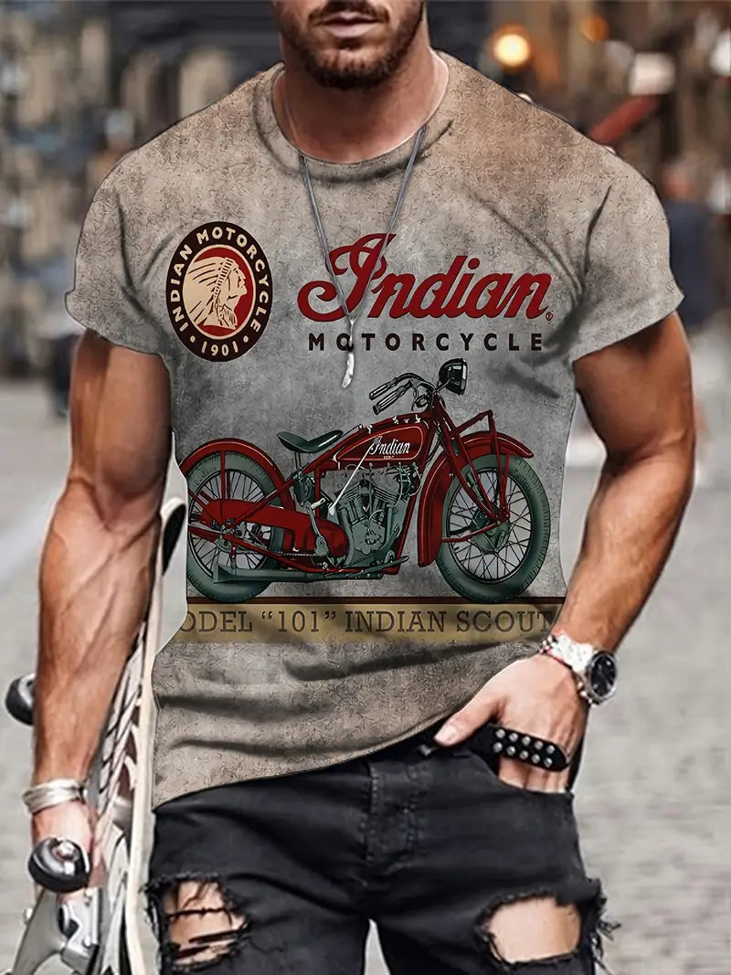 Classic Vintage Style Men's Graphic T-Shirt - OutfitLondon
