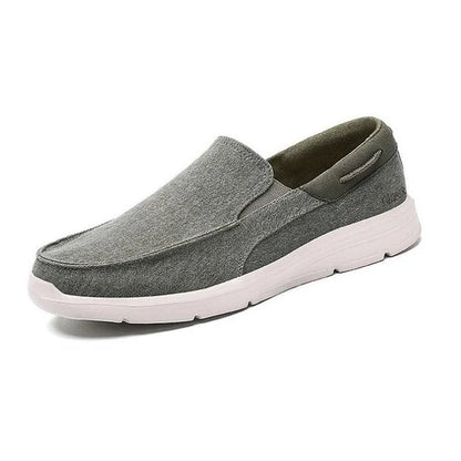 Relaxed Fit Slip On Leather Loafers