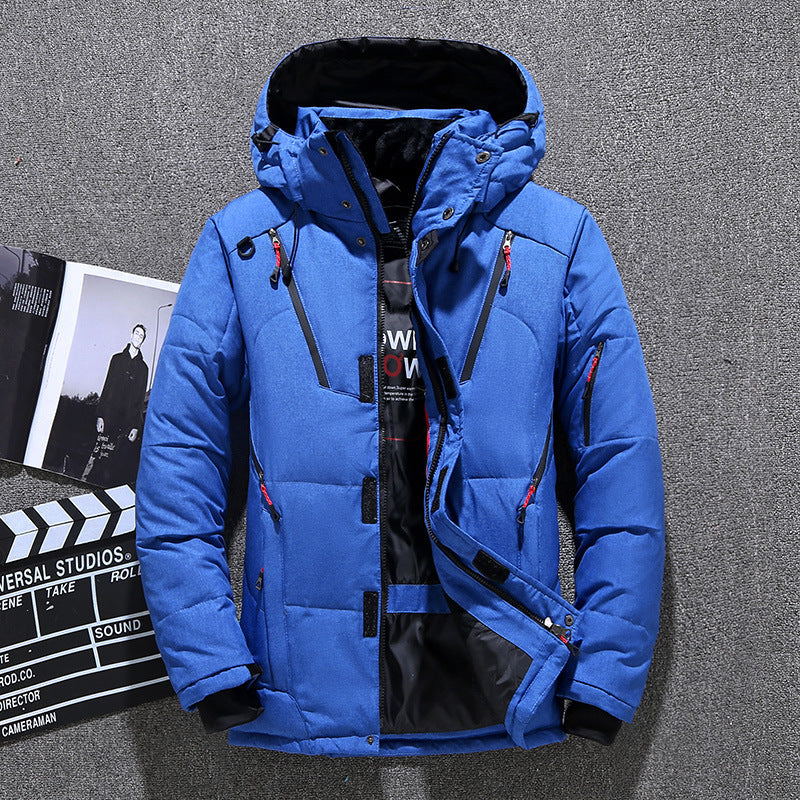 Insulated Water Resistant Men's Down Filled Parka Coat