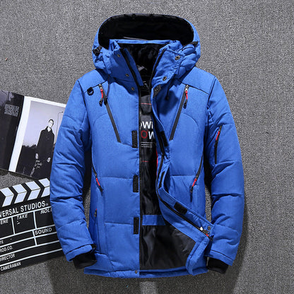 Insulated Water Resistant Men's Down Filled Parka Coat