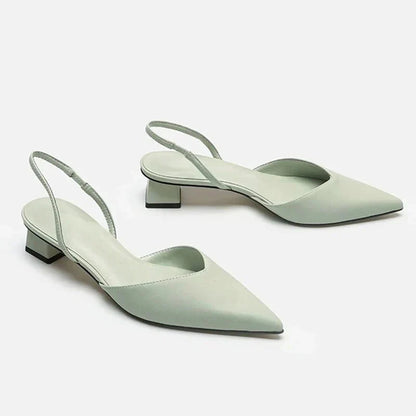 Elegant Women's Sandals with Closed Toe | Low Heel