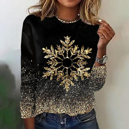 Sparkly Winter Sequin Knit Sweater - OutfitLondon