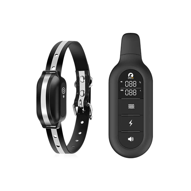 Electric Dog Training Collar with Remote Control, Waterproof, 16 Adjustable Shock Levels, 1000m Range, Beep & Vibration Modes