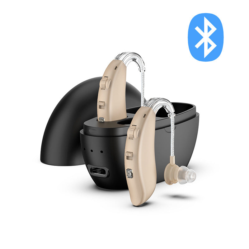 Rechargeable Hearing Aids Bluetooth Enabled Behind The Ear Hearing Aids