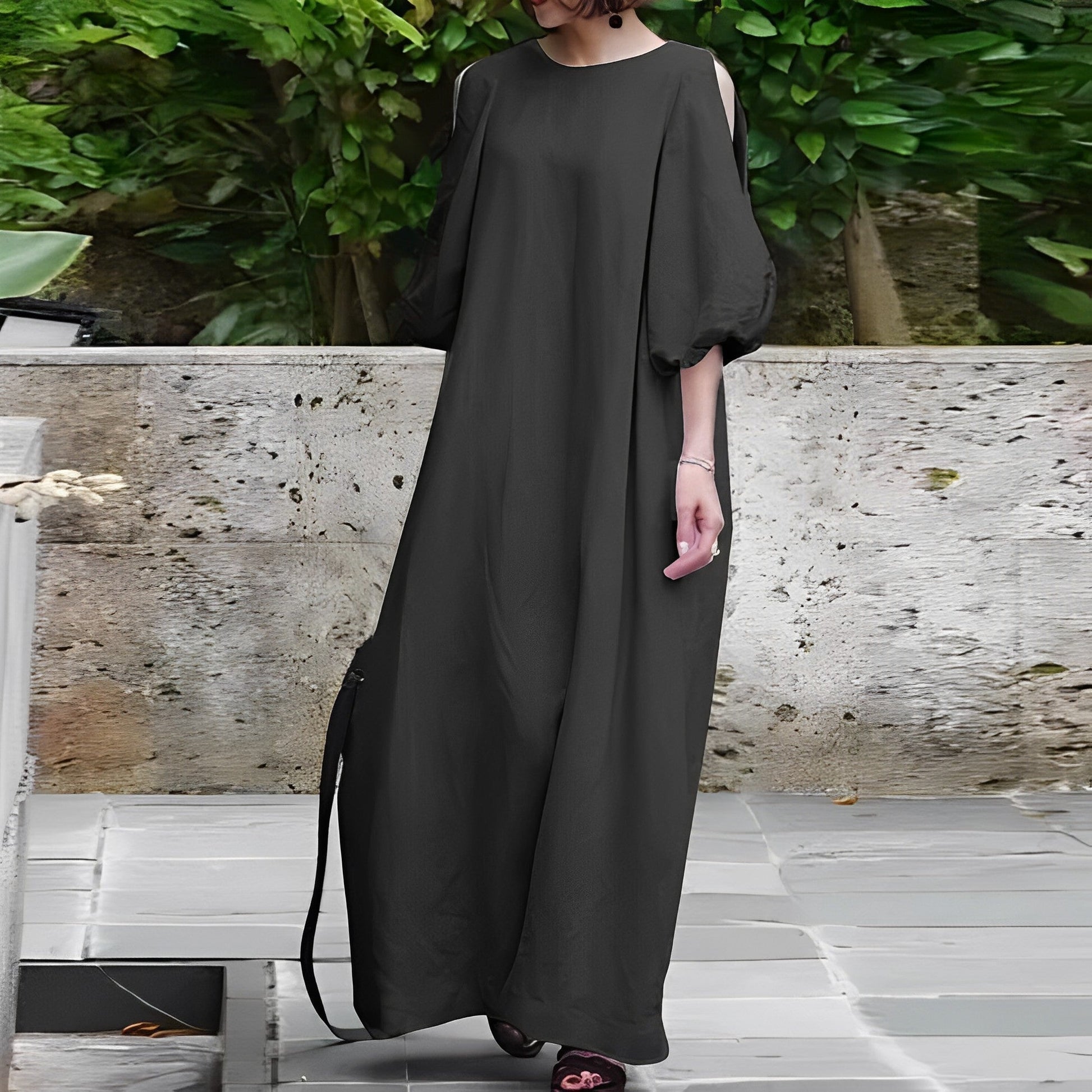 Comfortable Summer Dress for Women with Ruffle Sleeves - OutfitLondon