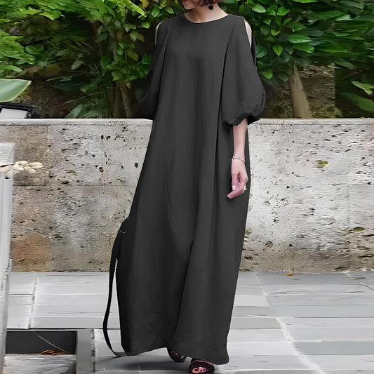 Comfortable Summer Dress for Women with Ruffle Sleeves - OutfitLondon