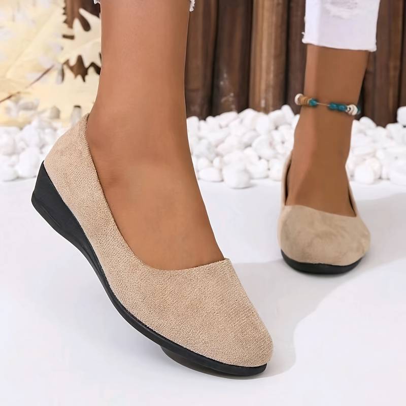 Comfortable Low Flat Slip-On Shoes