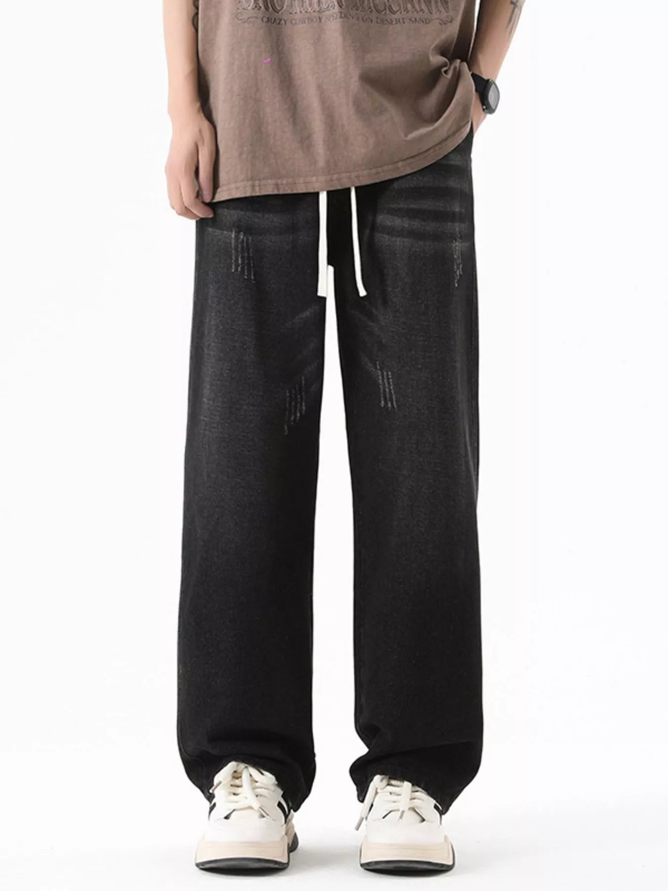 Comfortable Mens Straight Leg Plus Size Jeans