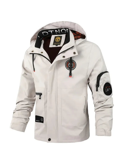 Waterproof Men's Windbreaker Hooded Jacket - OutfitLondon