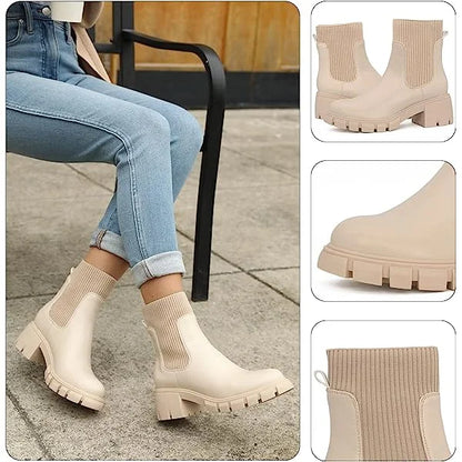 Comfy Womens Knit Short Booties