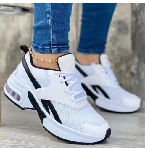 Women's Comfortable Outdoor Female Casual Lace Up Mesh Shoes