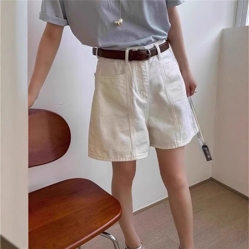 Women's Casual Cotton Cropped Relaxed-Fit Bermuda Shorts