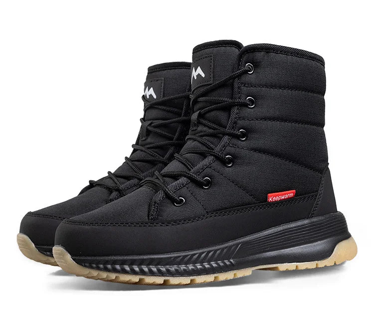 Warm Insulated Snow Boots with Laces