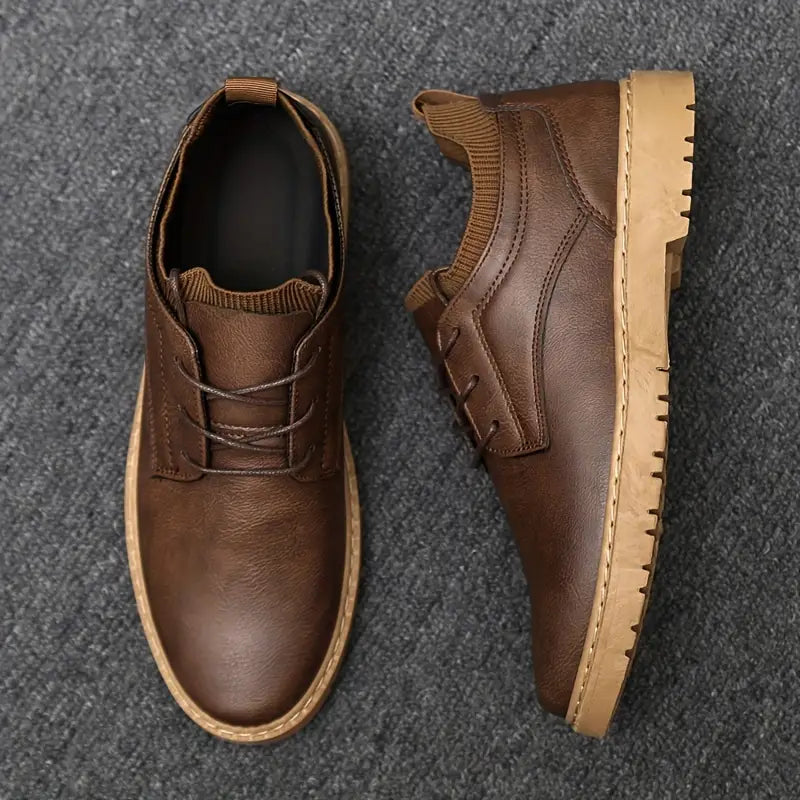 Classic Black Leather Dress Shoes
