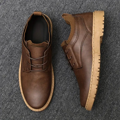 Classic Black Leather Dress Shoes