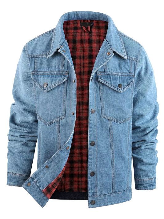 Casual Loose Fitting Denim Jacket - OutfitLondon