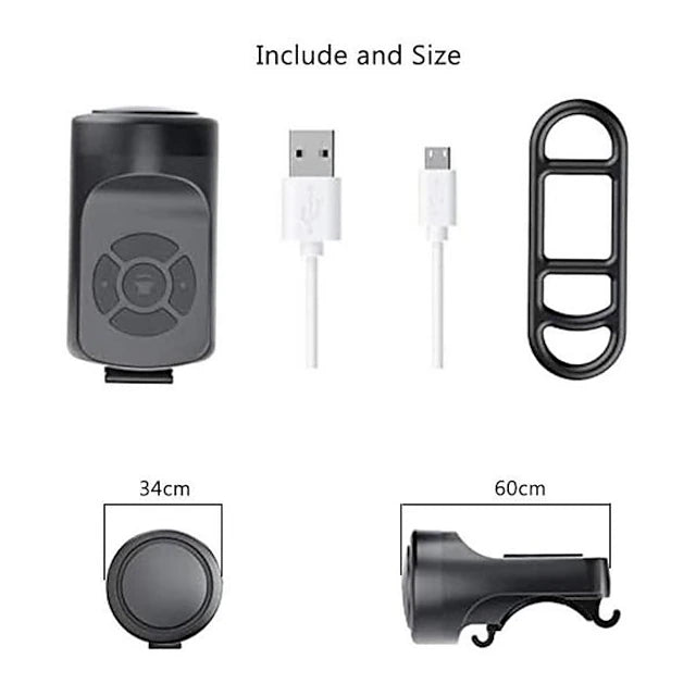120dB Electric Bike Horn