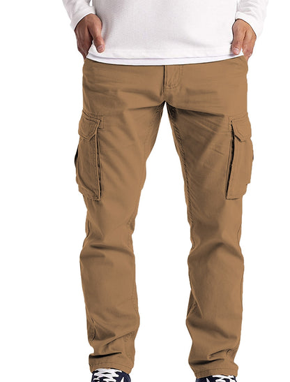 Long Cargo Work Pants For Men Combat Safety Multi-pocket Pants
