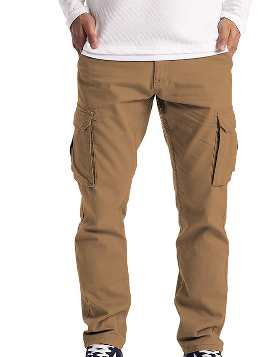Long Cargo Work Pants For Men Combat Safety Multi-pocket Pants