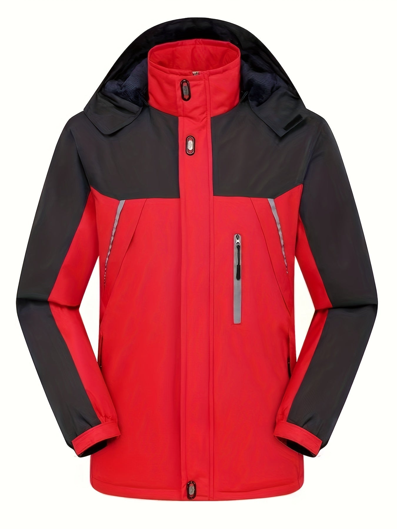 Warm Waterproof Men's Fleece Hooded Parka Coat
